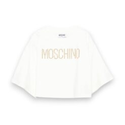 t-shirt manica corta bianca-moschino-girotondo-macerata